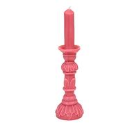 Talking Tables Pink Candlestick Shaped Candle 3D Sculpture | Non Scented, Contemporary Home Décor Interior, 25cm, L