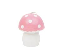 Talking Tables Pink Mushroom Shaped Pink Candle | Decorative Mushroom Candle for Birthday Gift, Mothers Day Gift, Easter Table Centrepiece, Woodland Decoration Unscented, Long Burn, 9cm