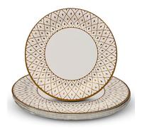 Talking Tables Premium Quality Gold Disposable Paper Plates - Strong and Sturdy Elegant Design Recyclable Tableware for Christmas, Birthday Party, Weddings, Anniversary - Made Pack of 24