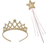 Talking Tables Princess Tiara and Fairy Wand Set Dress Up Costume Hen Party, Fa