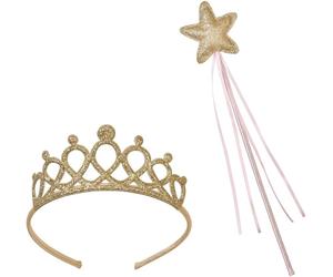 Talking Tables Princess Tiara and Fairy Wand Set Dress Up Costume Hen Party, Fa
