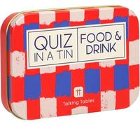 Talking Tables Christmas Festive Food and Drink Quiz Game, Question Cards after Dinner Party, Fun Travel Pocket Games Adults, Present, Card Games, Secret Santa, Ages 14+