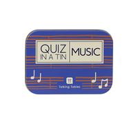 Talking Tables Music Trivia Quiz Game, Secret Santa, Present, Question Cards after Dinner Party, Fun Travel Pocket Games for Kids, Adults, Card Games, Ages 14+