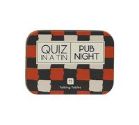 Talking Tables Pub Night Quiz Game, Secret Santa, Present, Question Cards after Dinner Party, Fun Travel Pocket Games Adults, Card Games, Ages 14+