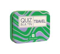 Talking Tables Travel Trivia Quiz Game, Question Cards after Dinner Party, Secret Santa, Present, Fun Travel Pocket Games for Kids, Card Games for Adults, Family Board Game, Gift, Ages 14+