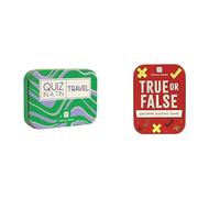 Talking Tables Quiz in a Tin Travel & True or False Travel Game Bundle