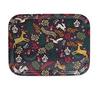 Talking Tables Rectangle Wooden Serving Tray With Winter Wonderland Design | For Afternoon Tea Coffee, Drinks l Sandwiches | Birch wood From Sweden | Dishwasher Safe | Size: W27cm x H20cm