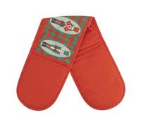 Talking Tables Red Christmas Oven Gloves, Double Oven Gloves, Nutcracker