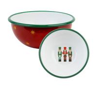 Talking Tables Red Nutcracker Enamel Christmas Bowl 16cm