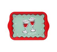 Talking Tables Small Tin 24cm Reusable Christmas Serving Tray for Snacks, Toast, Nibbles, Hot Drinks, Festive Xmas Hosting and Everyday Use