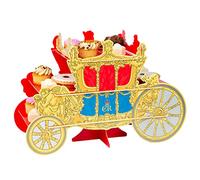 Talking Tables - Royal Coronation Cake Stand Carriage Shaped 3 Tier - Tableware for the King Charles III Coronation, Street Parties, British Themed - 9 Pieces