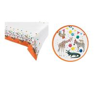 Talking Tables Safari Party Table Cover & Safari Paper Plates Bundle
