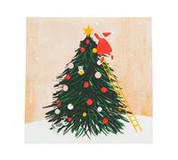 Talking Tables Santa Christmas Napkins with Xmas Tree - 20 Pack | Recyclable, Eco Friendly Paper Serviettes for Table Settings, Mince Pies, Kids & Adults,33 x 33 centimeters