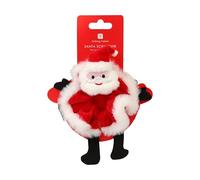 Talking Tables Santa Scrunchie, Christmas Party Dress, Hair Accessories for Women, Elastic Thick Band, Hair Tie, Ponytail Holder, Present, Decorations, Gifts, Secret Santa