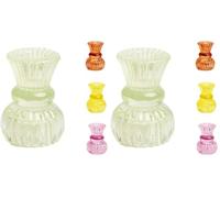 Talking Tables Small Green Glass Candle Holder & Holds Tealights Elegant Glass Candlestick Holder for Taper Candles, Perfect for Table Centrepieces, Weddings & Home Décor (Pack of 2)