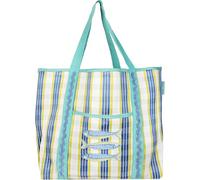Talking Tables Strong Large Tote Bag with Shoulder Straps Reusable Fashionable Eco Friendly Shopping Bag for Gym Travel Tote Beach 100% Recycled Plastic 46.5cm x 39cm