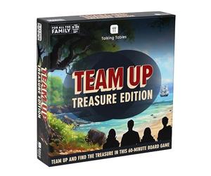 Talking Tables Team Up Collaborative Strategy Game - Cooperative Board Game for 3-6 Players, Perfect for After Dinner, Present Idea, Secret Santa, Ages 9+ and Adults, PLASTIC FREE