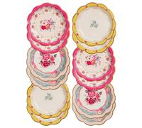 Talking Tables Truly Scrumptious Disposable Plates 12 count 65 inches for Tea Party or Birthday