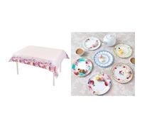 Talking Tables Truly Scrumptious Table Cover Floral & Truly Scrumptious Plates Bundle