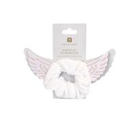 Talking Tables White Angelic Scrunchie, Party Dress, Accessories for Women, Elastic Thick Band, Hair Tie, Ponytail Holder, Christmas, Gift, Secret Santa