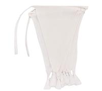 Talking Tables White Fabric Bunting with Tassels, 3m, Triangle Flag Pennant Garland, 100% Cotton, Home Décor for Nursery Accessories, Indoor Outdoor Wedding Decorations, Baby Shower (WHT-FABBUNT)