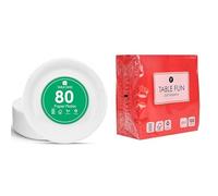 Talking Tables White Paper Plates 80pk & Red Paper Napkins 100pk Disposable Festive Bundle