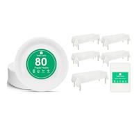 Talking Tables White Paper Plates 80pk & White Paper Table Cover 5pk Disposable Party Bundle