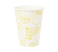 Talking Tables Yellow Lemon Print Paper Cups, Pack of 8 341ml (12oz) | Disposable, Eco-Friendly, Home Recyclable | Tableware for Indoor or Outdoor Dining, Birthday, Garden Party, Summer, BBQ, Picnic