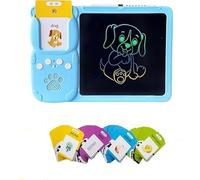 Talking Tablet 2025 New, 2-in-1 Voice Pad & Drawing Board,English Speaking Flashcards,Plug & Play English Language System,Sight Words Flashcards for Interactive Learning (Blue-224words)