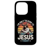 Talking to Jesus Christian Faith Sunset Cross Case for iPhone 14 Pro