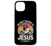 Talking to Jesus Christian Faith Sunset Cross Case for iPhone 15 Plus