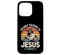 Talking to Jesus Christian Faith Sunset Cross Case for iPhone 15 Pro Max