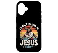 Talking to Jesus Christian Faith Sunset Cross Case for iPhone 16
