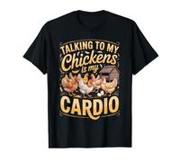 Talking to My Chickens is My Cardio Backyard Hens Coop Value Graphic T-Shirt
