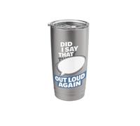 Talking to Myself Funny Introvert Overthinking Humor Stainless Steel Insulated Tumbler