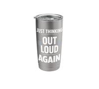 Talking to Myself Funny Introvert Overthinking Humor Stainless Steel Insulated Tumbler