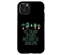 TALKING TO PLANTS COUNTS AS SOCIALIZING Funny Introvert Meme Case for iPhone 11 Pro