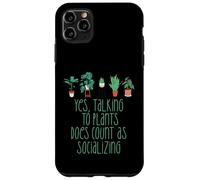 TALKING TO PLANTS COUNTS AS SOCIALIZING Funny Introvert Meme Case for iPhone 11 Pro Max