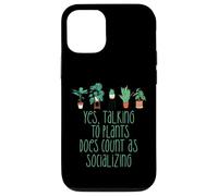 TALKING TO PLANTS COUNTS AS SOCIALIZING Funny Introvert Meme Case for iPhone 12/12 Pro