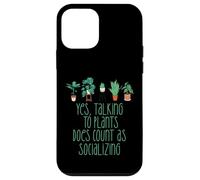 TALKING TO PLANTS COUNTS AS SOCIALIZING Funny Introvert Meme Case for iPhone 12 mini