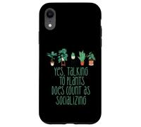 TALKING TO PLANTS COUNTS AS SOCIALIZING Funny Introvert Meme Case for iPhone XR