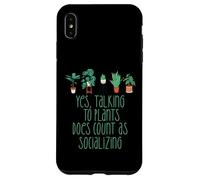 TALKING TO PLANTS COUNTS AS SOCIALIZING Funny Introvert Meme Case for iPhone XS Max