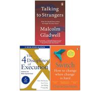 Talking to Strangers, 4 Disciplines of Execution, Switch 3 Books Collection Set