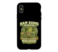 Talking To Strangers Worldwide Funny Ham Radio Operator Case for iPhone X/XS