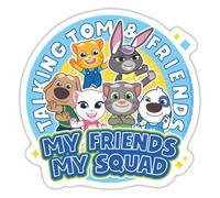 Talking Tom & Friends My Friends, My Squad Sticker Size S (10 x 10 cm)