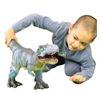 Talking Turtle Large 23-Inch Blue T-Rex Dinosaur Toy - Realistic, Soft Feel - Perfect for Toddlers & Preschool Kids - Educational & Fun