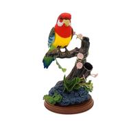 Talking Voice-Activated Parrot - Battery-Powered Interactive Chirping Bird Ornament, Smart Induction Electric Parrot Toy | Realistic Voice Simulation Decorative Parot, Battery Operated Singing Bird