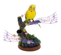 Talking Voice-Activated Parrot - Battery-Powered Interactive Chirping Bird Ornament, Smart Induction Electric Parrot Toy | Realistic Voice Simulation Decorative Parot, Battery Operated Singing Bird