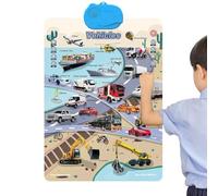 Talking Wall Boards for Children, Interactive Fun Development Toys with Sound, Educational Poster, For Holiday, Birthday, Home, Living Room, Indoor, Outdoor, Classroom, School, Family