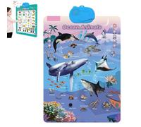 Talking Wall Chart,Electronic Alphabet Wall Charts,English Learning Poster with Sounds,Interactive Songs,Abcs, Numbers, Animal Words & Piano,Interactive Educational Walls Chart Talking Toy